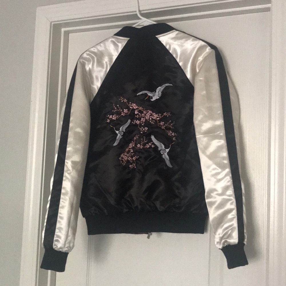 River Island Satin Bomber Jacket